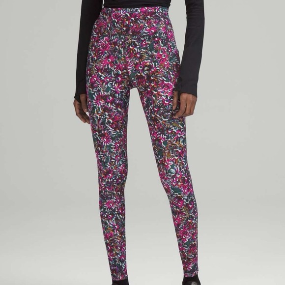 Lululemon Swift Speed High-Rise Tight Size 4 Floral Electric Multi  Bright‎ - Picture 2 of 9